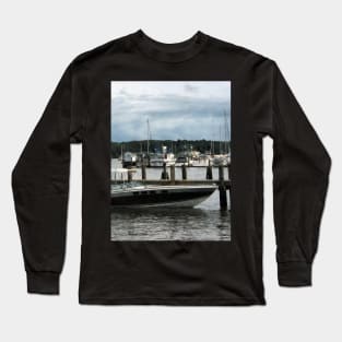 Essex CT - Stormy Day At The Harbor Long Sleeve T-Shirt